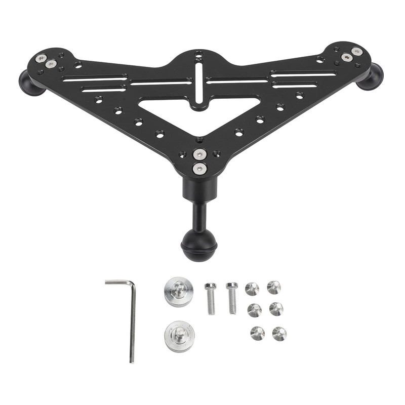 Diving Tray Rig Video Triangular Stabilizer Tripod Base Bracket SLR
