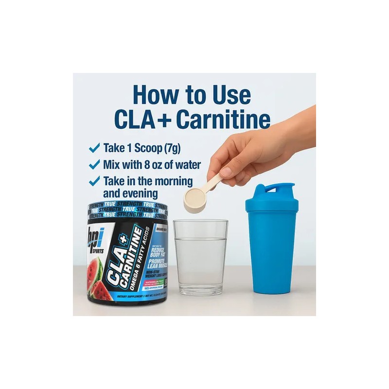 Bpi Clacarnitine - Cla Y L-carnitina, Sabor Sandía