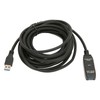 USB 3.0 Extension Cable Black 16.4ft 5Gbit Per Sec Male