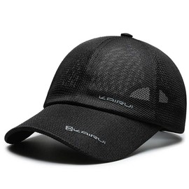 ロマン Breathable Baseball Cap (Black)