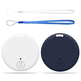 2 Pack Smart Air Tag Tracker, Schlüsselfinder Bluetooth 5.2, intelligenter Tracker für Hunde, Fahrrad, Geldbörsen, Koffer, GPS-Tracker, kompatibel mit Android und iOS, akustischer Alarm