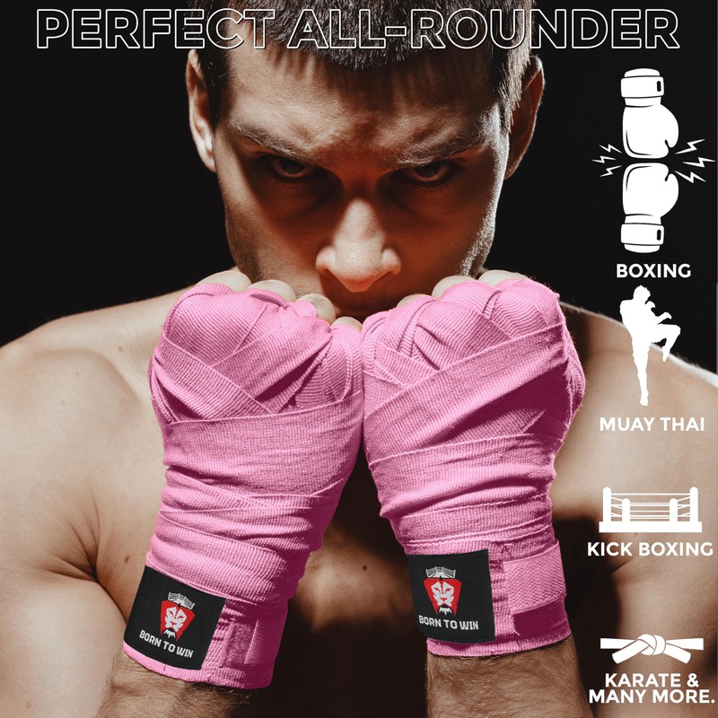Born To Win Hand Wraps Boxing Inner Gloves With Wrist