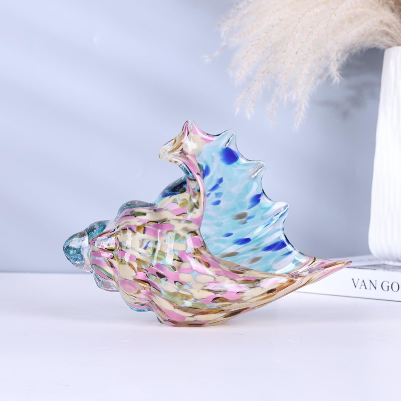 Glass Conch Shell Glass Sea Shells Conch Shell Decor Glass