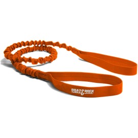 Hook and Cord Dock Lines, Ties and Bungee Mooring Snubber, Made in USA (Orange, 5 Foot)