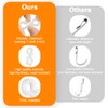 Flintronic Gutter Hooks for Outdoor Lights, 30 Pcs Plastic S