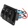 5Pin 3 Gang Rocker Switch Panel Led Light Bar Switch