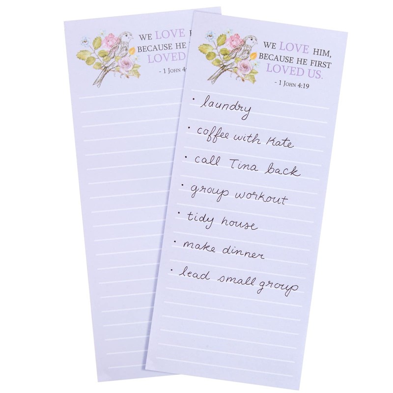 Juvale 12 Pack, 60 Sheet Christian Notepads, Magnetic Memo Pads