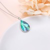 Ladytree 925 Sterling Silver Teardrop Tree of Life Necklaces for