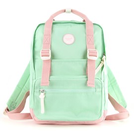 himawari Laptop Backpack for Women, 14.9 Inch,Large Capacity College Bookbag for School, Waterproof Casual Daypack for Travel-1088-06#Green