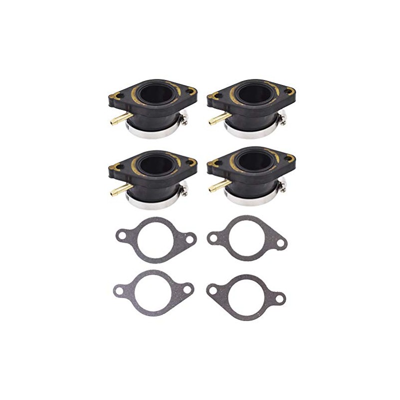 ALL-CARB 4 x Carburetor Intake Boot Set Replacement for Yamaha