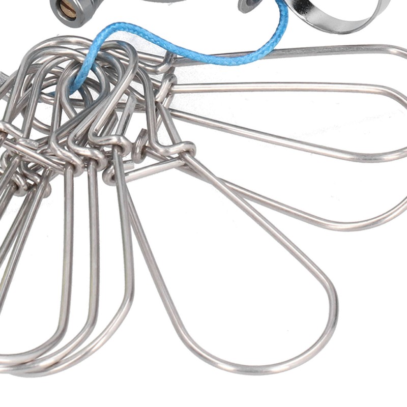 Stretch Fish Lock Raft with Reel Boat Fishing Stainless Steel