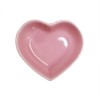 Yuauy 6 pcs Pink Heart Shaped Porcelain Soy Sauce Dish