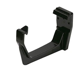 PK of 3 x RKS1B (Black) FLOPLAST Fascia Gutter Bracket for 114mm Square Gutter System