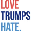 CafePress Love Trumps Hate 1" Round Mini Button
