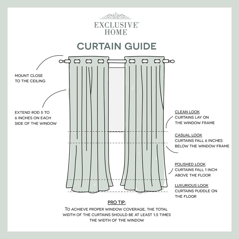 Exclusive Home Indoor/Outdoor Solid Cabana Grommet Top Curtain Panel, Medium