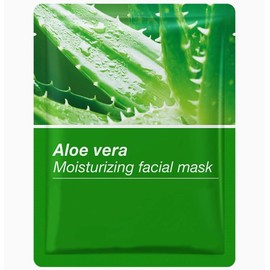 Kaely 12 Pack Natural Sheet Masks, Face Masks for Kids Teens Women Men Skincare Set, Girls Night Spa Party Facial Masks Skin Care, Moisturize Soothing for All Skin Types (12Pcs-Set04-Aloe Vera)