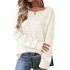 Zeagoo Oversized Sweaters for Women Trendy Hollow Out Crewneck Long