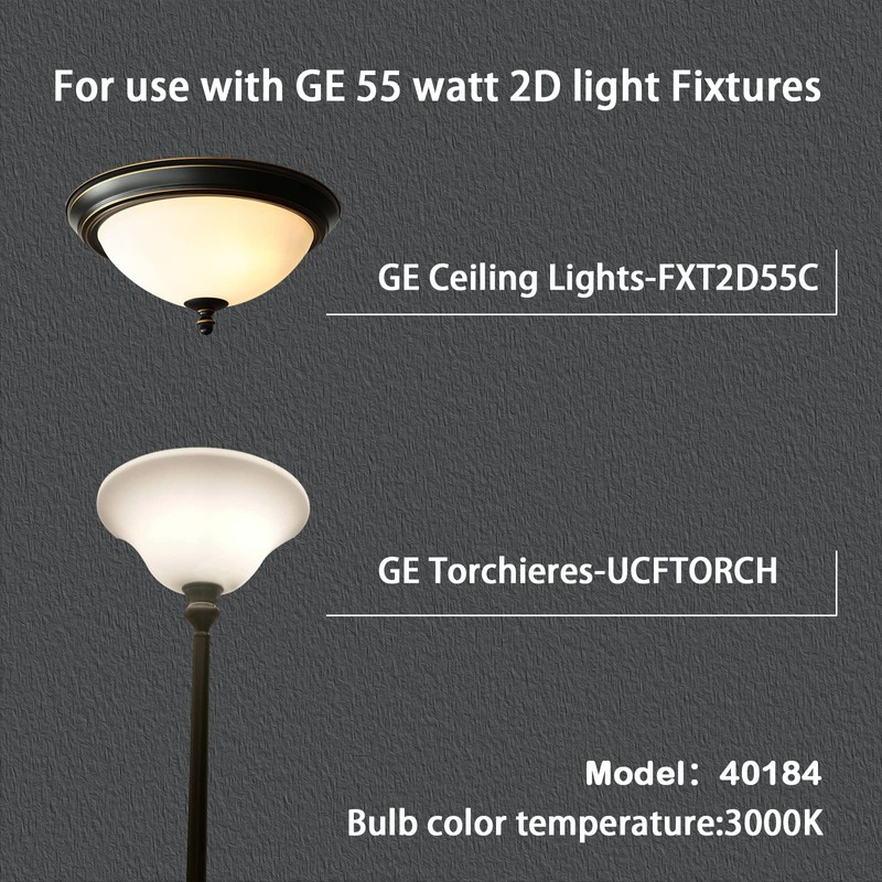 KosunRefill 2D 55W(F552D/830) Replacement Bulb for G E General Electric