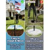 Acostop 15ft In Ground Flag Pole for Outside House, Fit