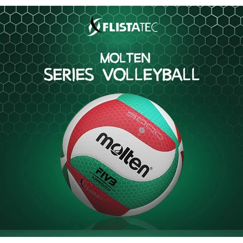 Molten V5M5000 Volleyball, Soft Touch, Indoor/Outdoor PU Microfiber Ball Size
