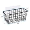 Toplife Adhesive Hanging Wall Baskets,Kitchen Cabinet Door Organizer 2 Pack