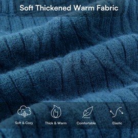 Queenmore Small Dog Sweaters,Turtleneck Dog Sweater for Small Dogs Male Female,Warm&Breathable Doggy Sweater with Stylish Patterns,Christmas Sleeveless Dogs Sweaters for Dachshund,Yorkie(Blue,S)