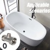 Bidet T Adapter, 7/8” x 7/8” x 3/8” T Valve