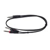 Monoprice - Cable de inserción TRS macho de 1/4 de