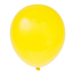 Matissa 100 pcs 12" (30CM) Balloons Pearlised Latex Air or Helium Wedding Birthday Christmas Party Decoration Available in 14 colours (Bright Yellow)