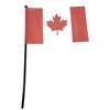 TJ's Premium Canada Handheld Flags, 14-Inch Flag Pole and 9