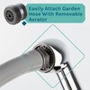 JS Jackson Supplies Dual Handle Pull Out Faucet, Chrome Finish,