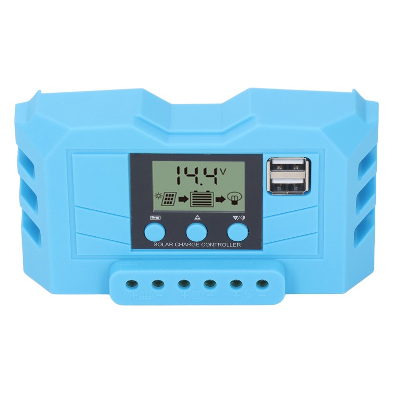 Solar Charge Controller LCD Display 12V 24V Dual USB Port