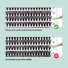 FADVAN Eyelash Extension Cluster 40D Curl D Mix 8-16 mm