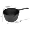 Jim Beam JB0204 Pre-Seasoned Heavy Duty Construction Cast Iron Basting