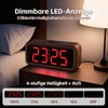 Alarm Clock Loud for Deep Sleepers, Wooden Alarm Clock with