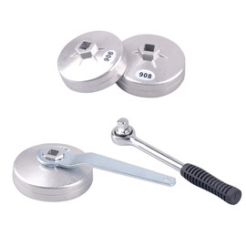 DAYUAN 23pcs Aluminum Alloy Cup Type Oil Filter Cap Wrench Socket Removal Tool Set 1/2" dr. with a Storage Case