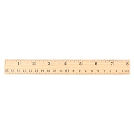 15cm,20cm, 30cm Wooden Ruler Double Sided Measuring Tool for Student School Office
