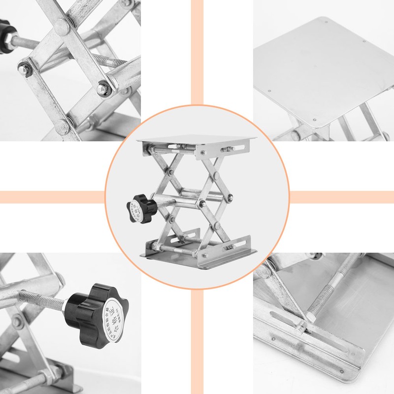 Stainless Steel Lifting Platform Laboratory Lifting Stand Scissor Rack 100*100mm