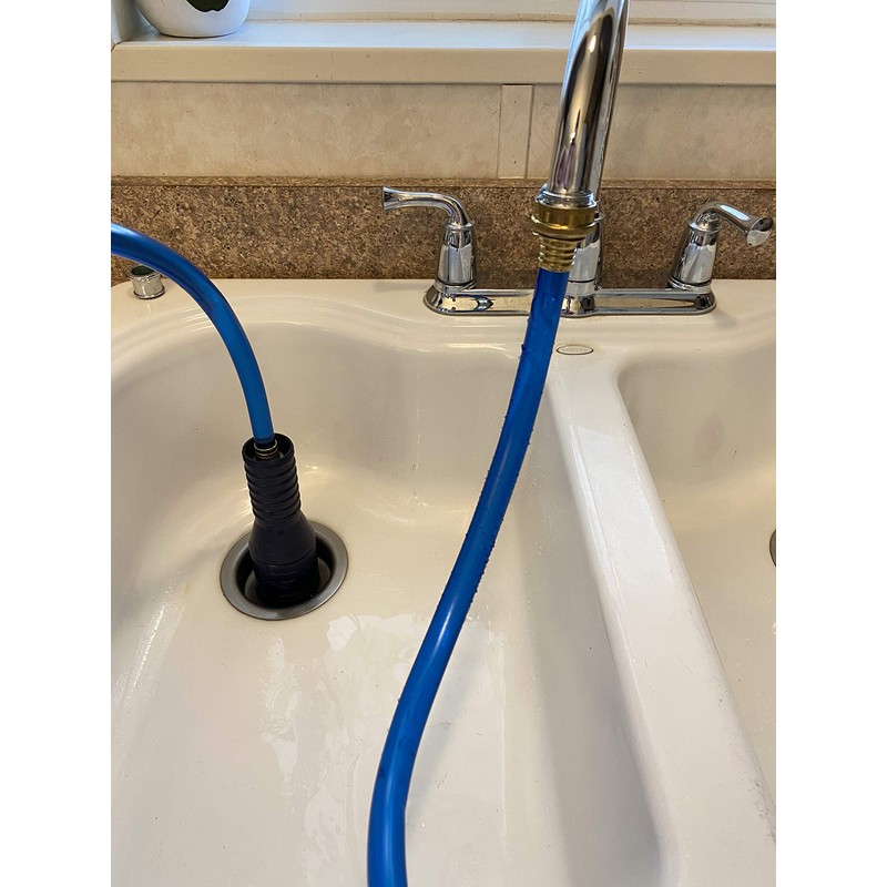 Drain King VIP1 Drain Unclogging Kit With Kitchen Sink Crossbar