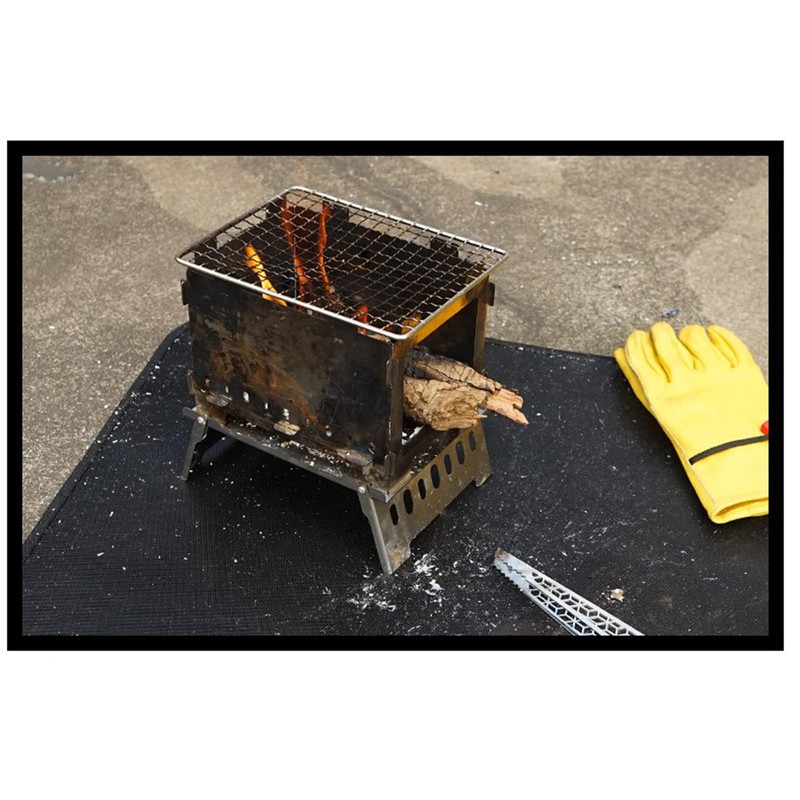 Fire Pit Mat, 60*52cm Under Grill Mat Fire Resistant Pad