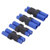 rflaueo 4pcs EC3 to EC5 Male Female RC Connector Adapter(E37-4)