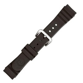 Maruman Urethane Watch Band, Made in Japan, Black, Black, Casual