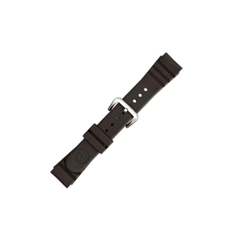 Maruman Urethane Watch Band, Made in Japan, Black, Black, Casual