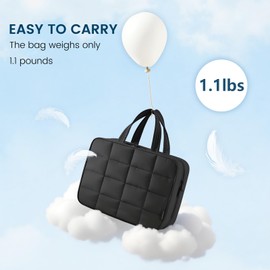 CONBOLA Travel Toiletry Bag Hanging Toiletry Makeup Bag with Jewelry Pockets, Cosmetic Storage Pouch,Jewelry Organizer for Rings Bracelets, Necklaces，Necklace Vacation and Travel Essentials.(Black)