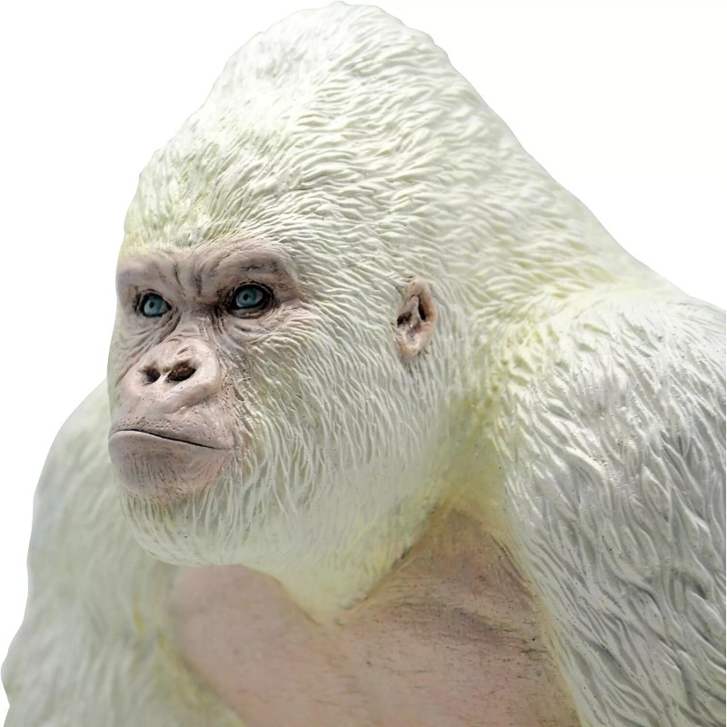 Albino Gorilla 11.8" Largest Size King Kong White Ape Toy