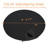 Boat Steering Wheel Cover - 24" Marine Steering Wheel Storage