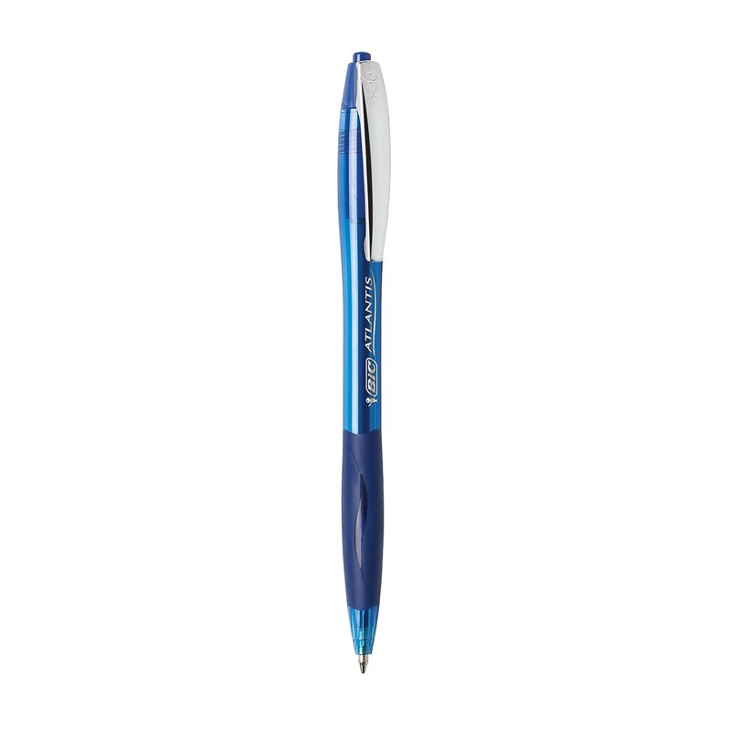 BIC Vcg11be Atlantis Original Retractable Ballpoint Pen, Blue Ink, Medium,