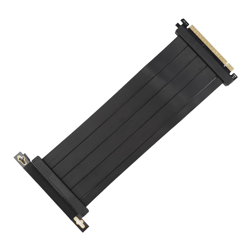 PCIE4.0 X16 Riser Cable 9.8in Length Right Angle High Speed