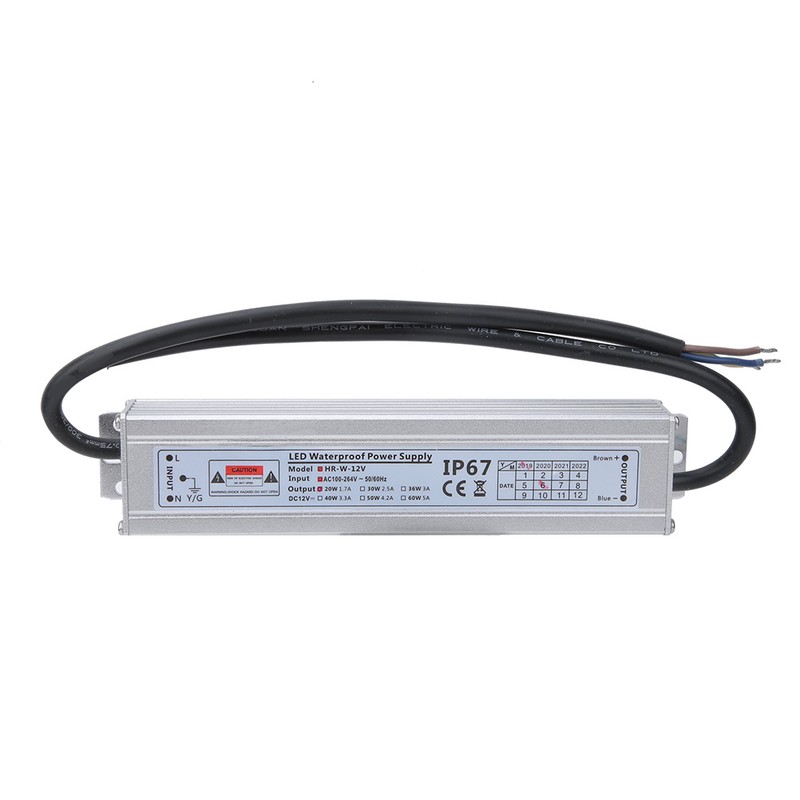 LED Waterproof Power Supply AC100~264V to 12V 20W Module Power