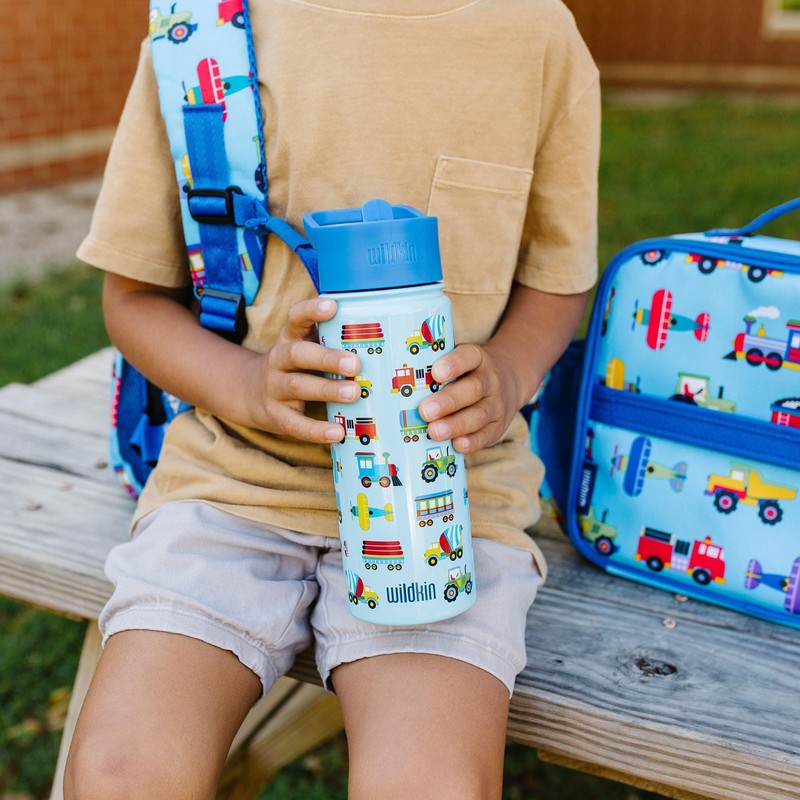 Wildkin Kids 18 oz Reusable BPA-Free Stainless Steel Water Bottle